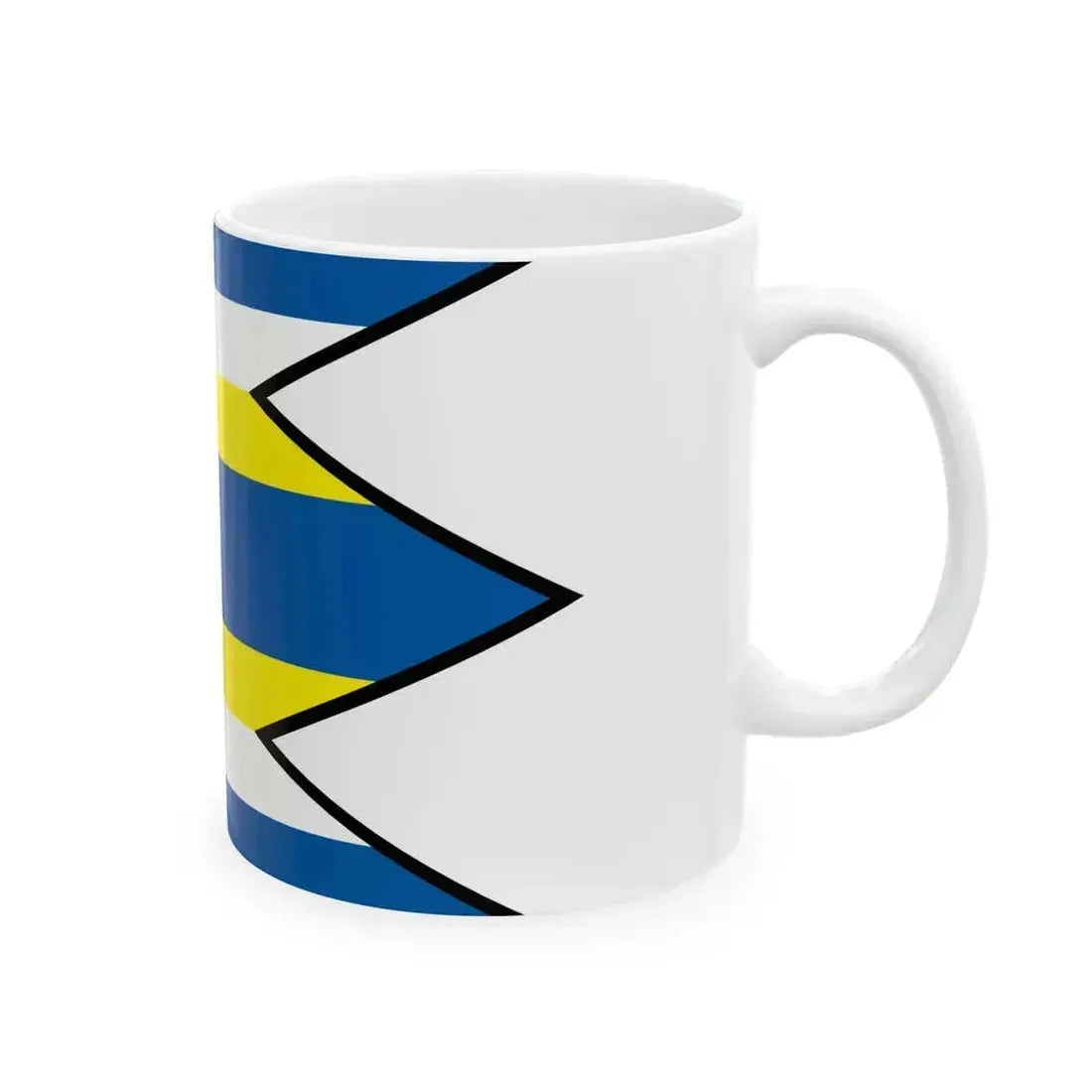 Bajerovce Sabinov Flag (Slovakia) White Coffee Mug - Go Mug Yourself