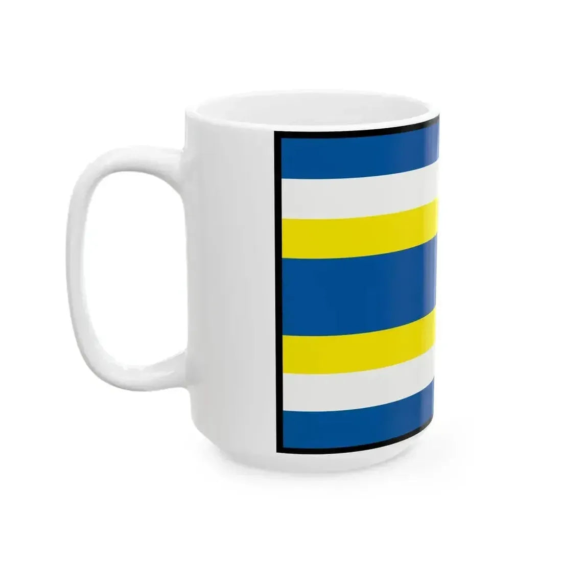 Bajerovce Sabinov Flag (Slovakia) White Coffee Mug - Go Mug Yourself