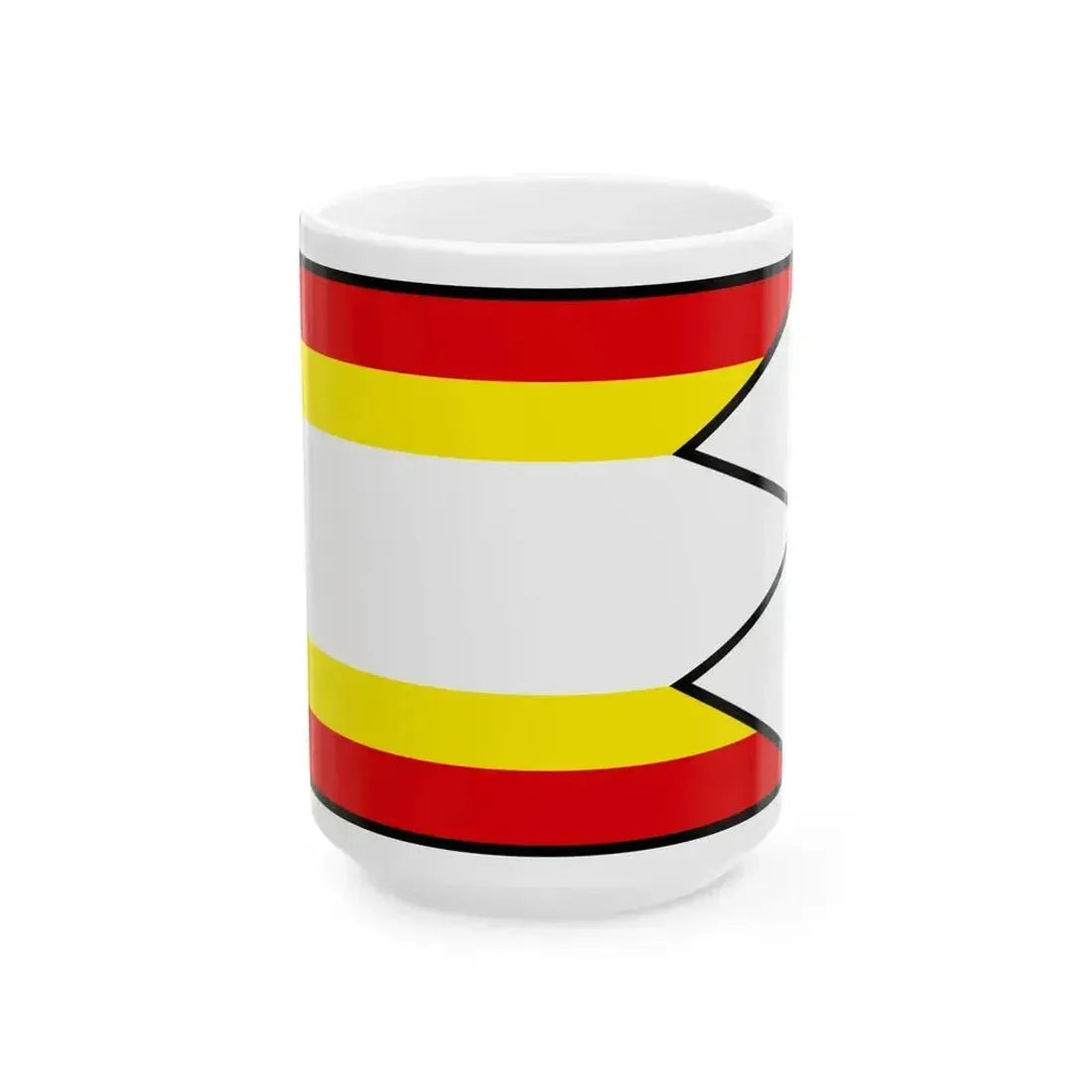 Bajka Levice Flag (Slovakia) White Coffee Mug 15oz - Go Mug Yourself