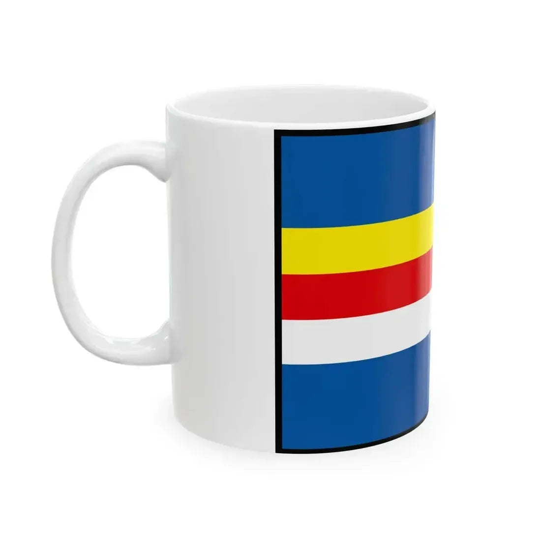 Bajtava Nove Zamky Flag (Slovakia) White Coffee Mug - Go Mug Yourself