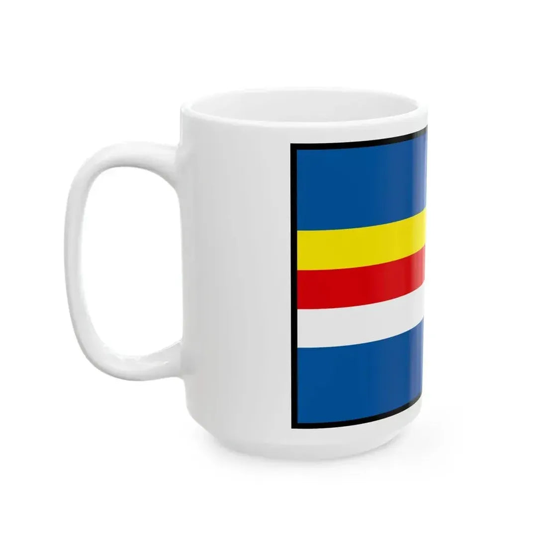 Bajtava Nove Zamky Flag (Slovakia) White Coffee Mug - Go Mug Yourself