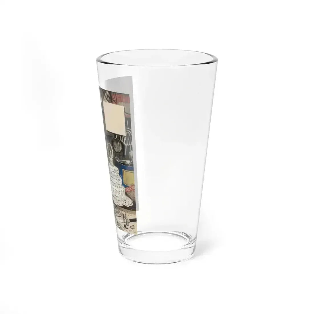 Baker Frosting Cake, The Saturday Evening Post cover study, June 16, 1945 (Magazine Illustration) Pint Glass 16oz - Go Mug Yourself