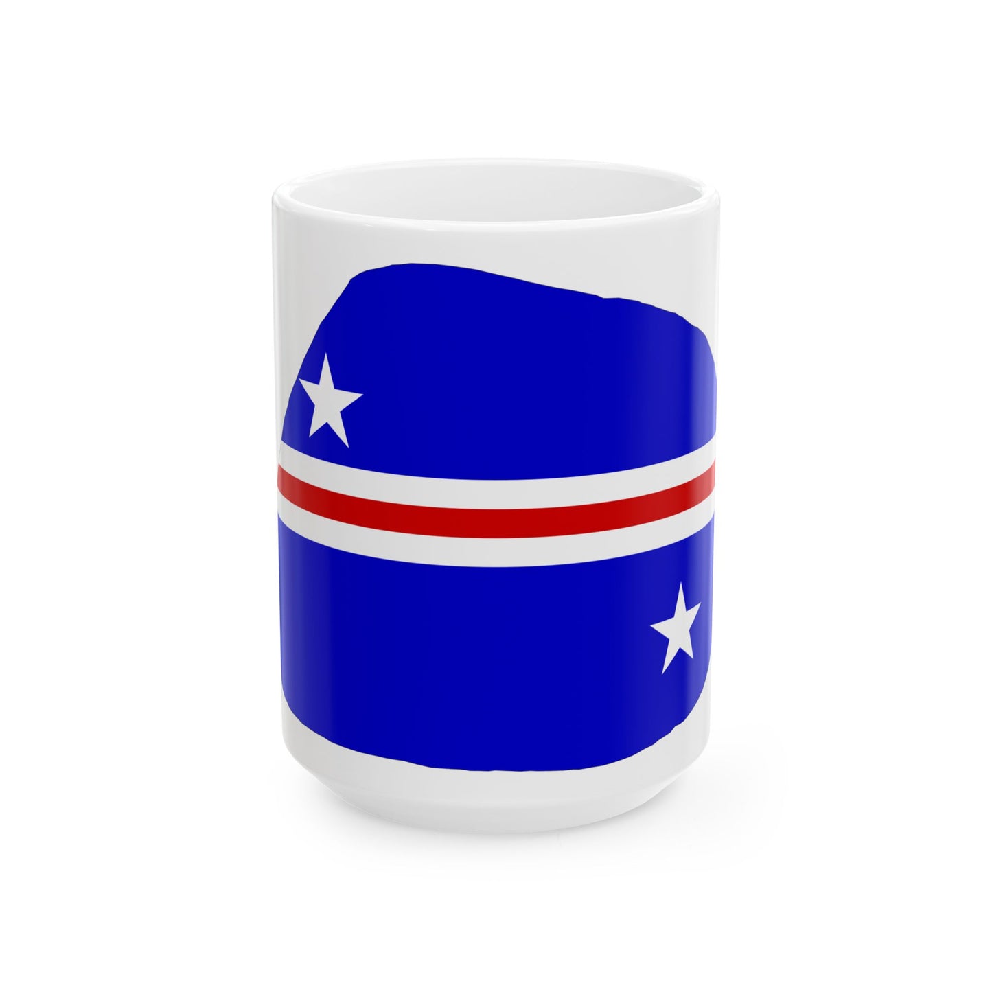 Baker Island flag map local (United States) White Coffee Mug-15oz-Go Mug Yourself