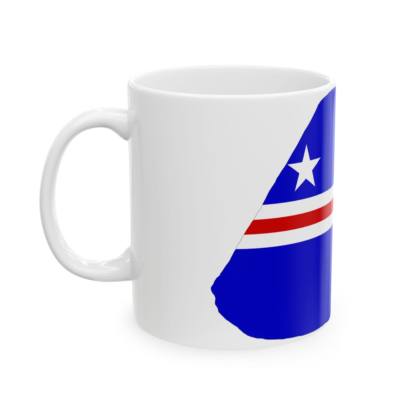 Baker Island flag map local (United States) White Coffee Mug-Go Mug Yourself
