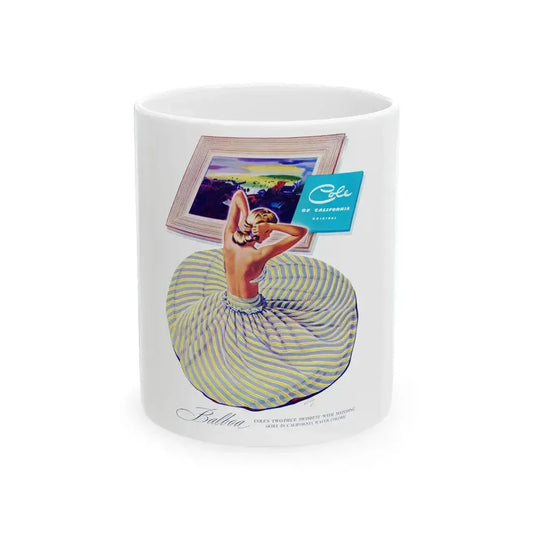 Balboa Cole, Harper's Bazaar, 1948 - White Coffee Mug 11oz - Go Mug Yourself