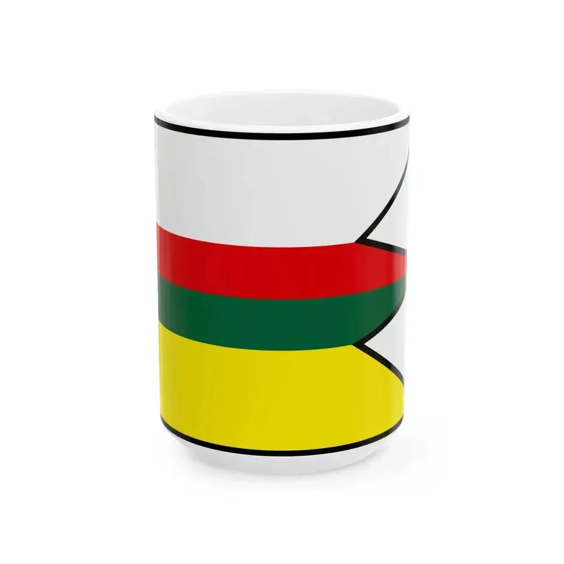 Baldovce Levoca Flag (Slovakia) White Coffee Mug 15oz - Go Mug Yourself
