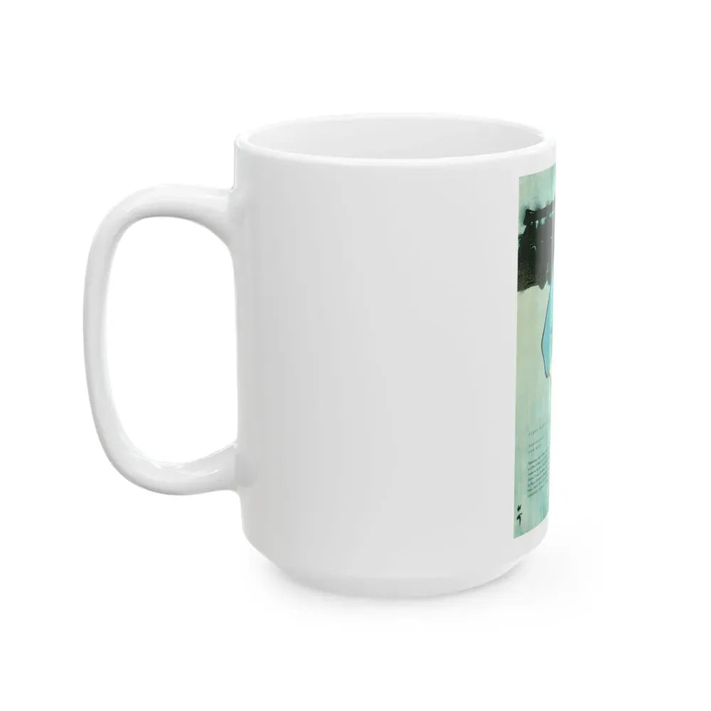 Balensiaga - New Blue, Vogue Illustrations, 1954 - White Coffee Mug - Go Mug Yourself