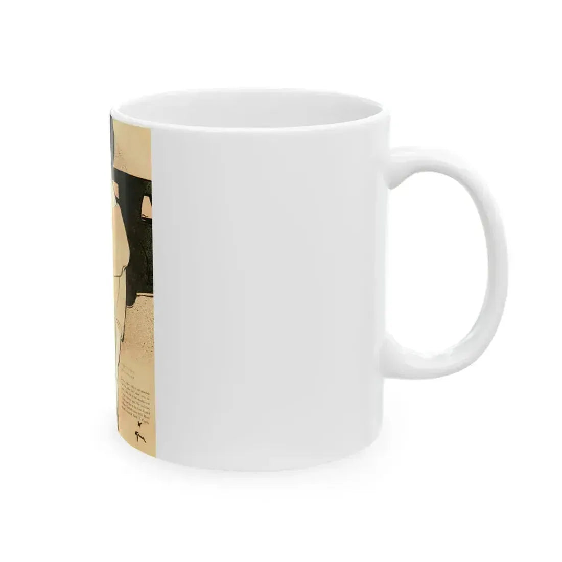 Balensiaga - New Collar, Vogue Illustrations, 1954 - White Coffee Mug - Go Mug Yourself