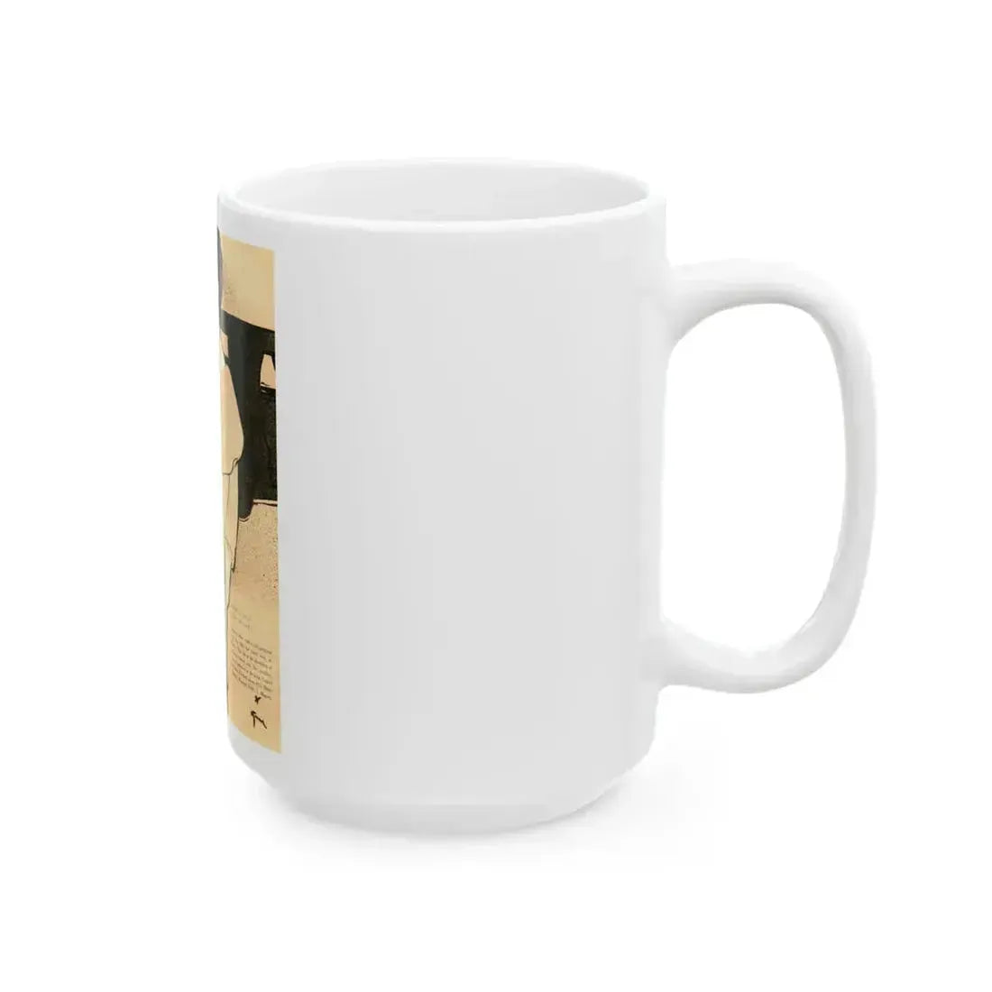 Balensiaga - New Collar, Vogue Illustrations, 1954 - White Coffee Mug - Go Mug Yourself