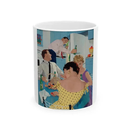 Ballantine Beer advertisement, circa late 1950s - White Coffee Mug 11oz - Go Mug Yourself