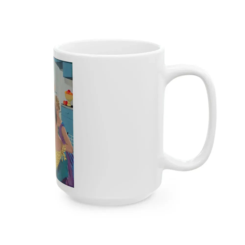 Ballantine Beer advertisement, circa late 1950s - White Coffee Mug - Go Mug Yourself