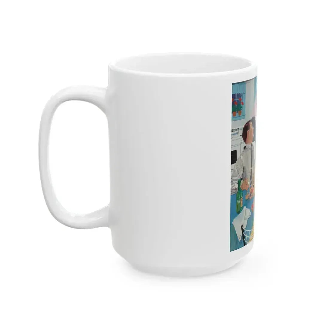 Ballantine Beer advertisement, circa late 1950s - White Coffee Mug - Go Mug Yourself