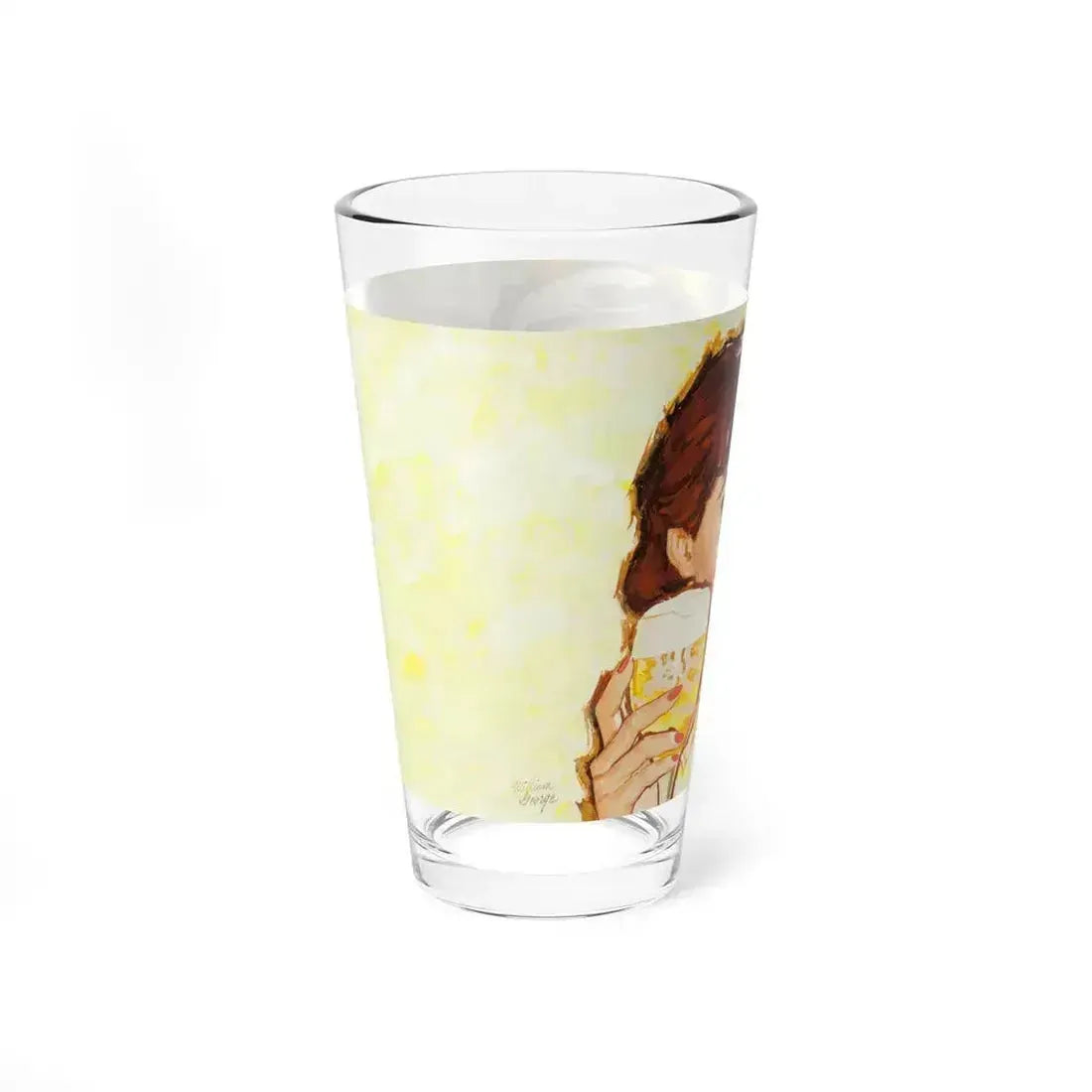 Ballantine Beer billboard illustration, 1957 (Magazine Illustration) Pint Glass 16oz - Go Mug Yourself