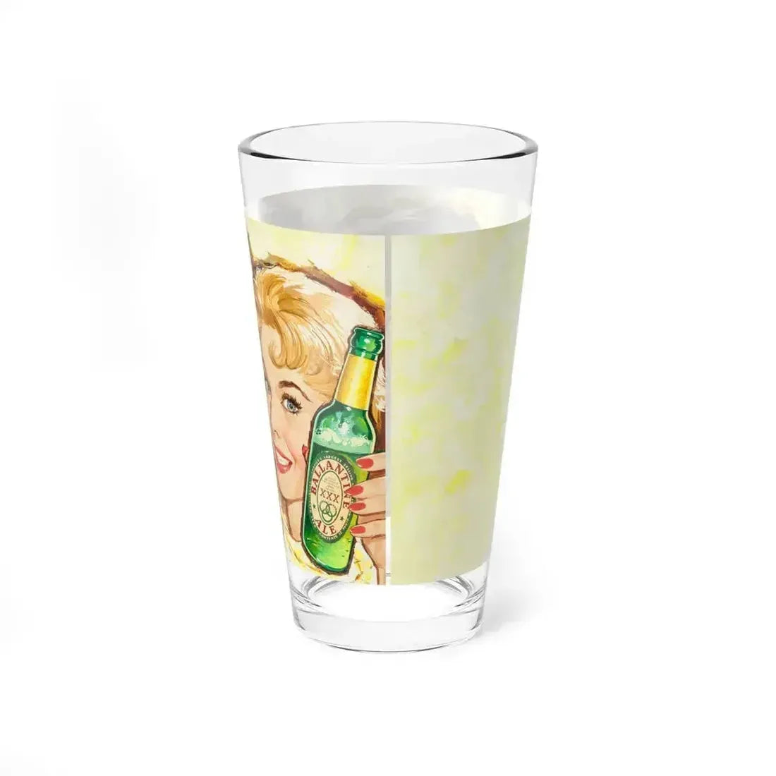 Ballantine Beer billboard illustration, 1957 (Magazine Illustration) Pint Glass 16oz - Go Mug Yourself