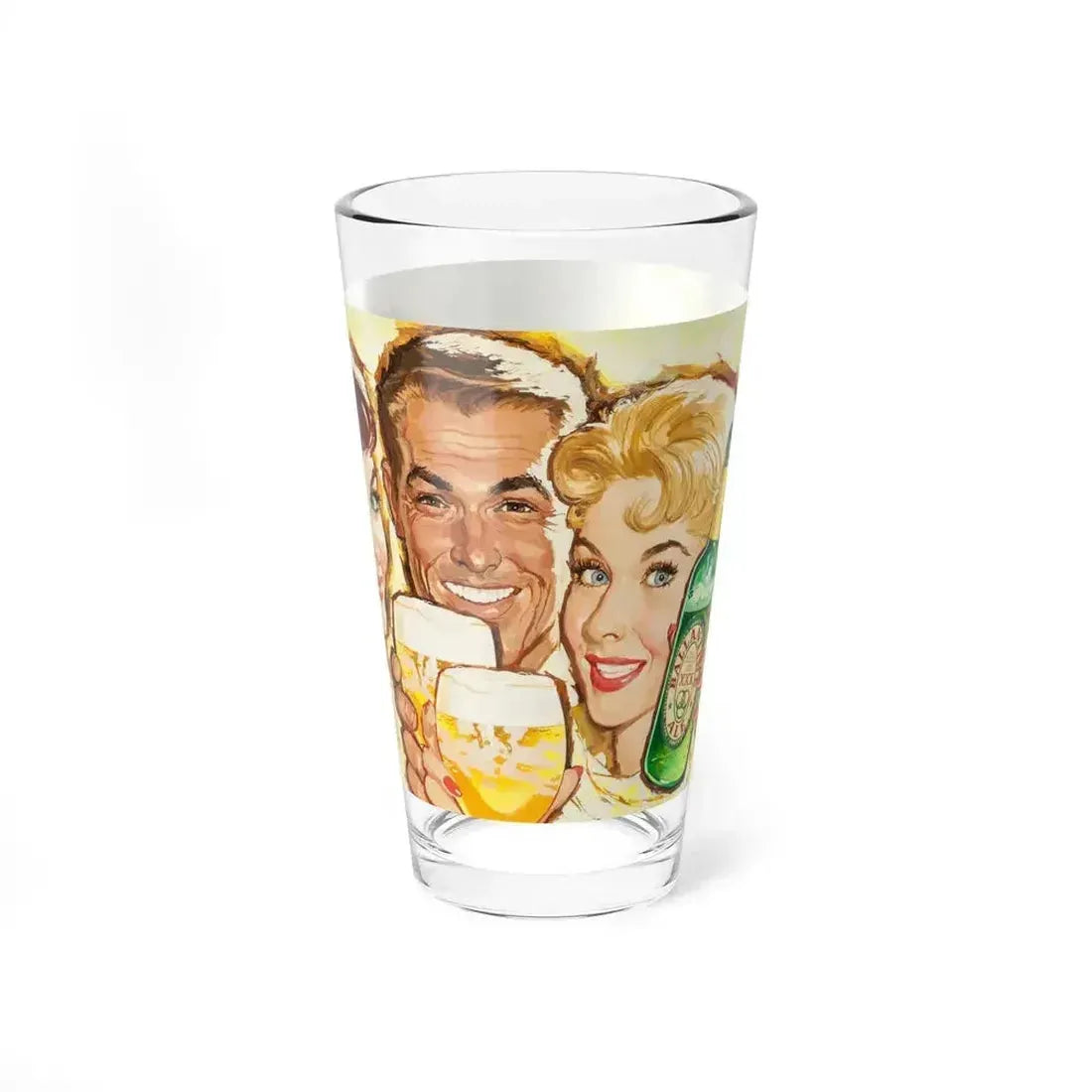 Ballantine Beer billboard illustration, 1957 (Magazine Illustration) Pint Glass 16oz - Go Mug Yourself