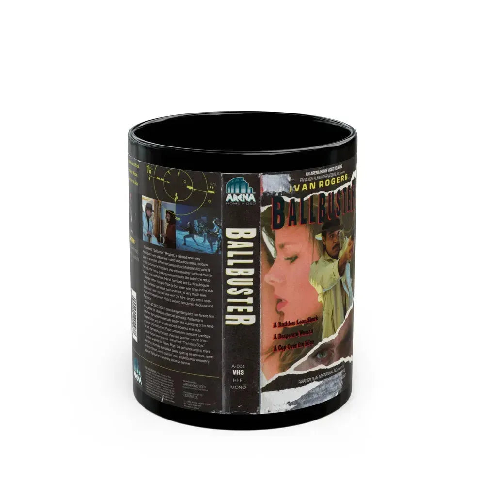 BALLBUSTER (VHS COVER) - Black Coffee Mug 11oz - Go Mug Yourself