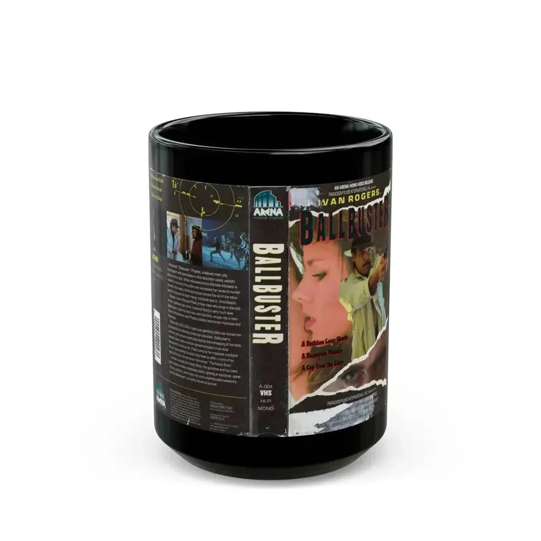BALLBUSTER (VHS COVER) - Black Coffee Mug 15oz - Go Mug Yourself
