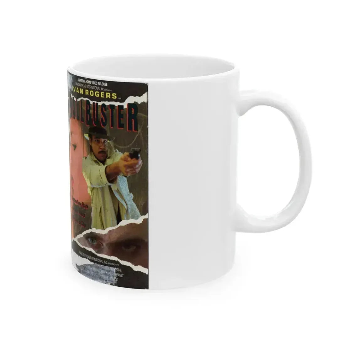 BALLBUSTER (VHS COVER) - White Coffee Mug - Go Mug Yourself