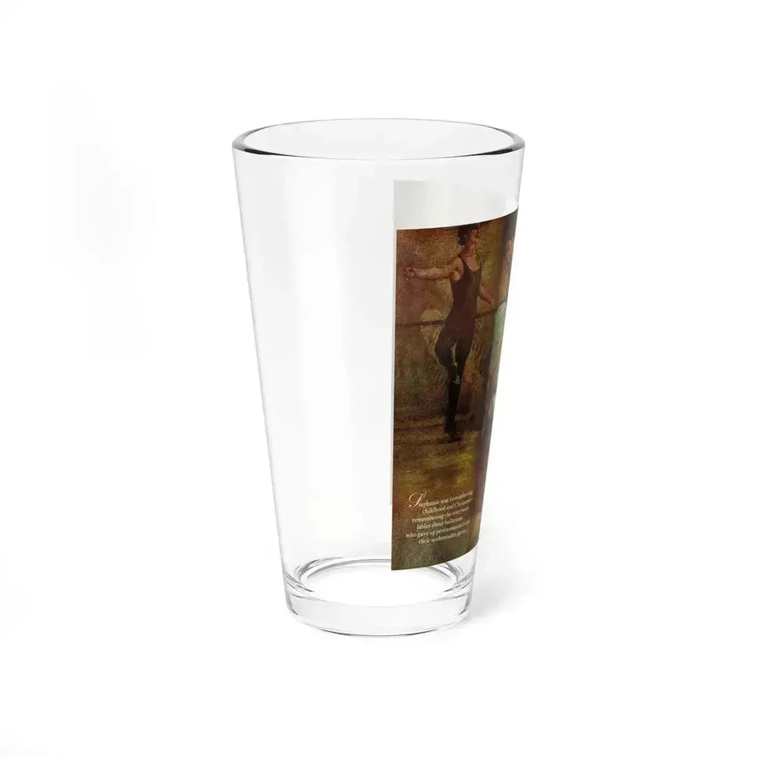 Ballerina, Ladies' Home Journal, December 1978 (Magazine Illustration) Pint Glass 16oz - Go Mug Yourself