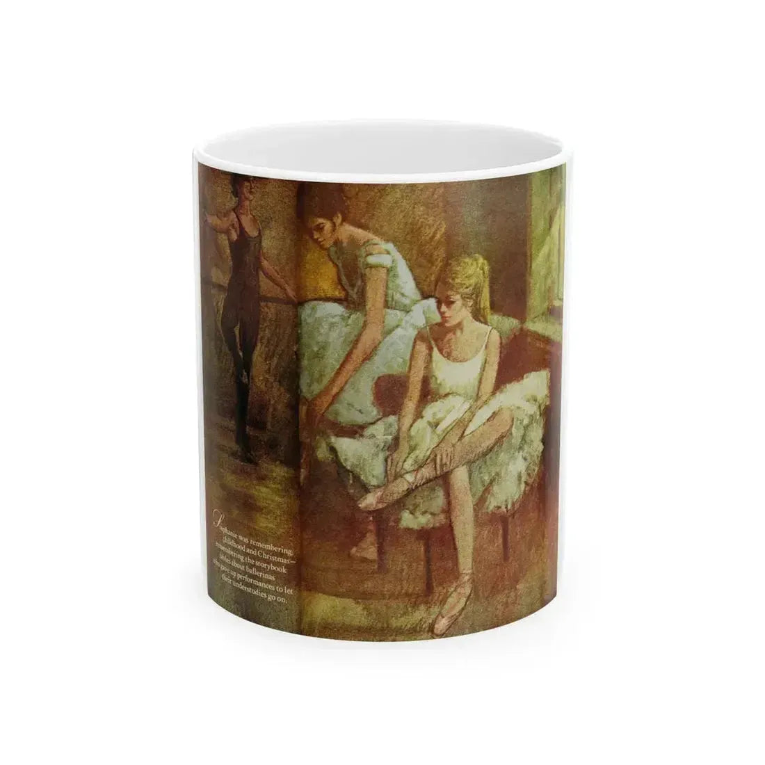 Ballerina, Ladies' Home Journal, December 1978 - White Coffee Mug 11oz - Go Mug Yourself