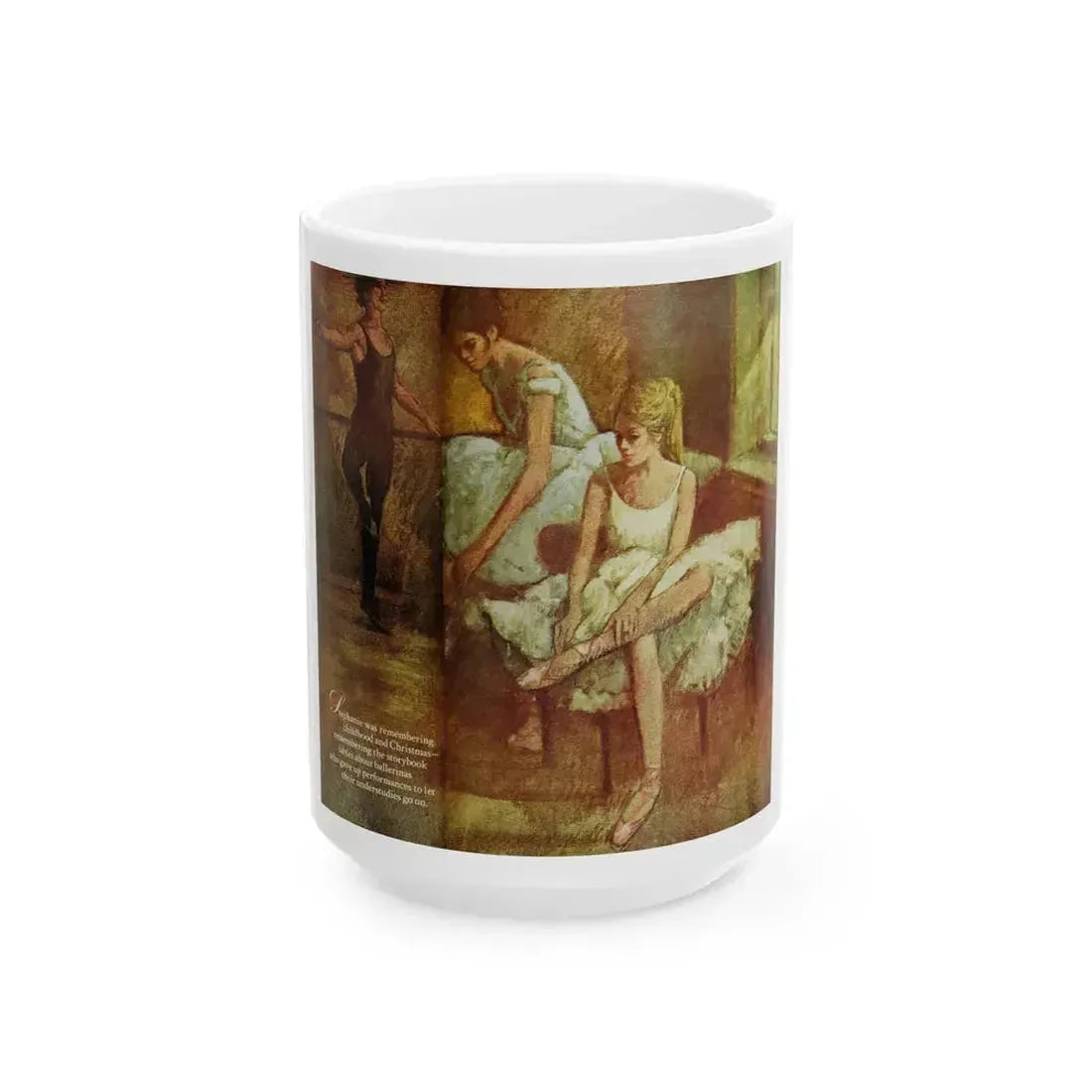 Ballerina, Ladies' Home Journal, December 1978 - White Coffee Mug 15oz - Go Mug Yourself