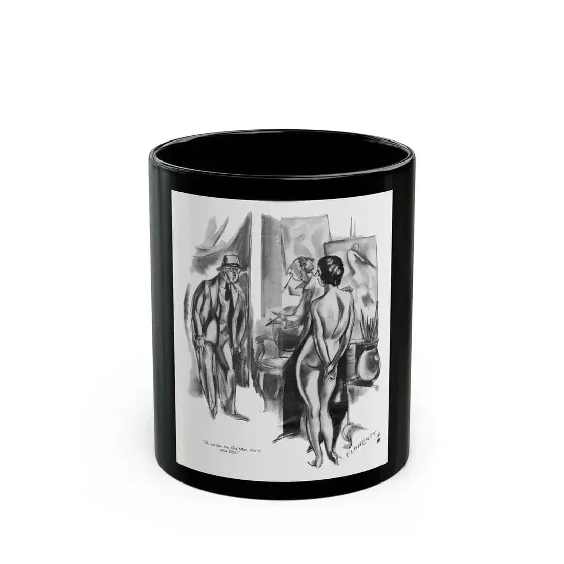 Ballyhoo 1931-08 Image 018 - Black Coffee Mug 11oz - Go Mug Yourself