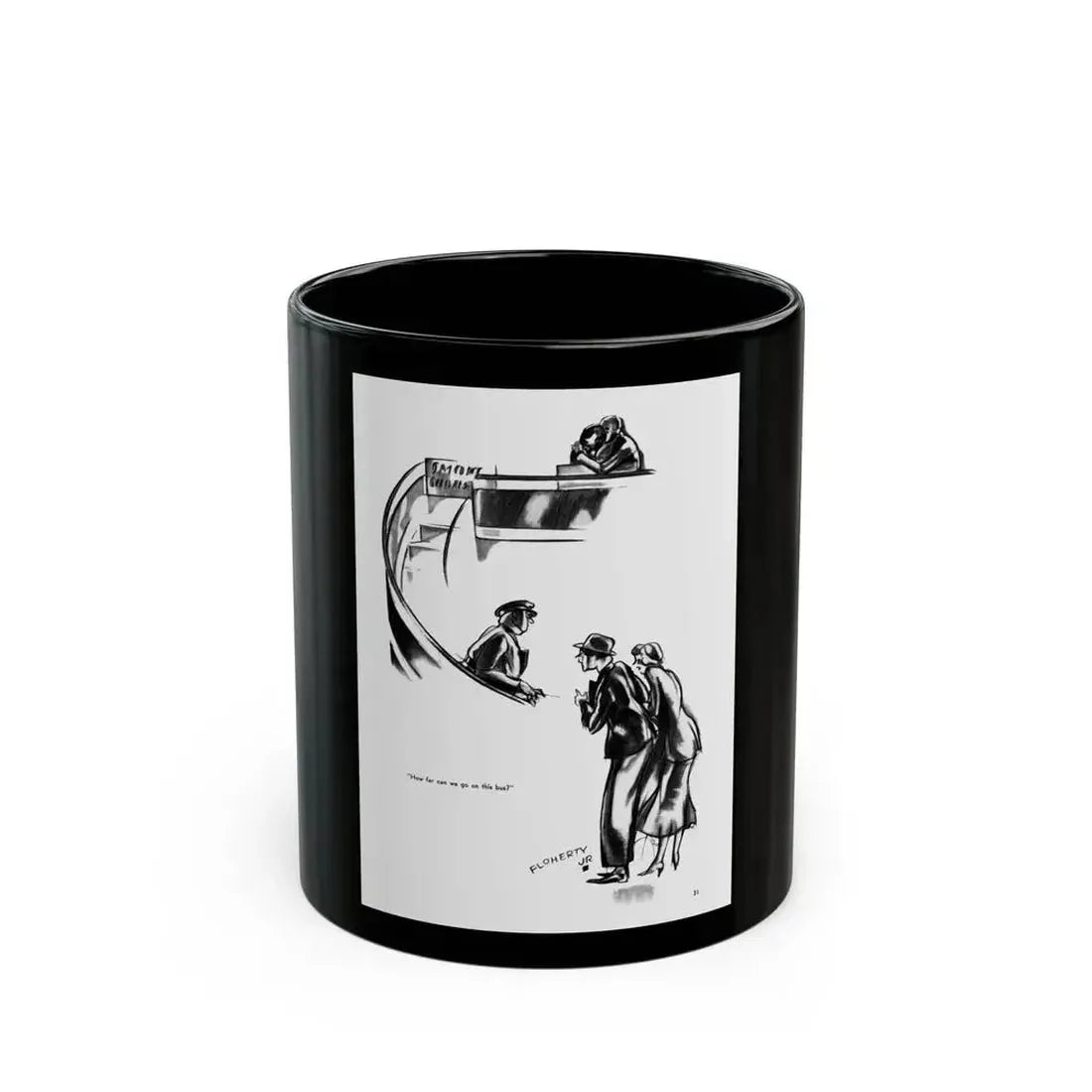 Ballyhoo 1931-11 Image 027 - Black Coffee Mug 11oz - Go Mug Yourself