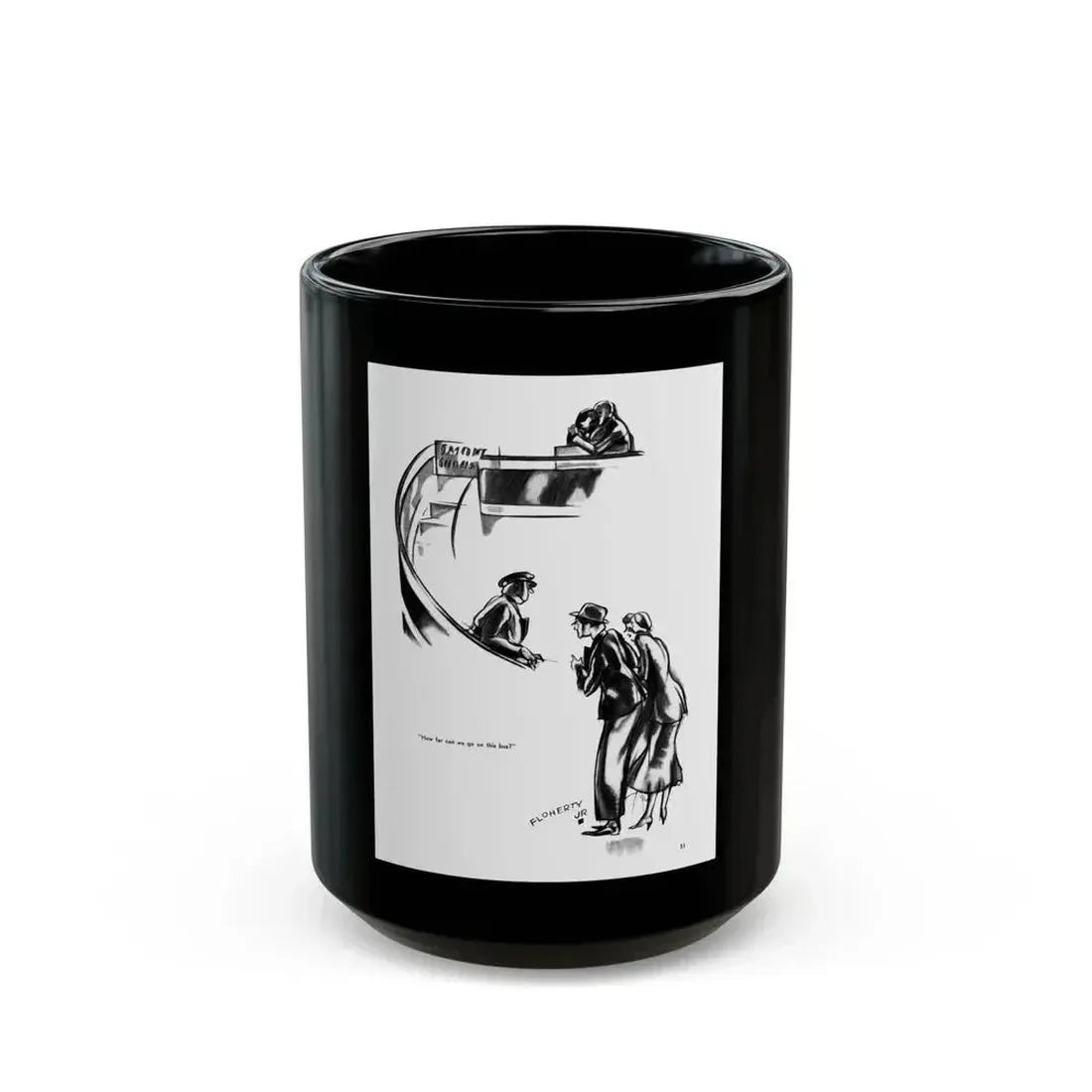 Ballyhoo 1931-11 Image 027 - Black Coffee Mug 15oz - Go Mug Yourself
