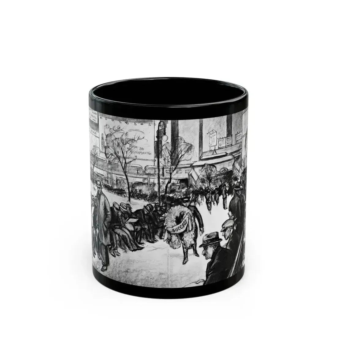 Ballyhoo 1932-03 Image 024-025 - Black Coffee Mug 11oz - Go Mug Yourself