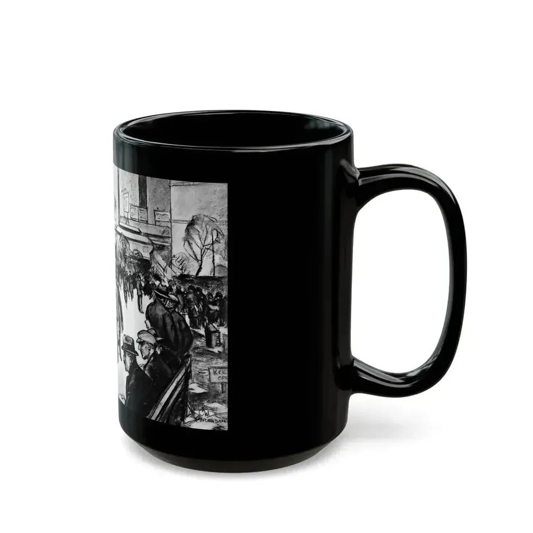 Ballyhoo 1932-03 Image 024-025 - Black Coffee Mug - Go Mug Yourself