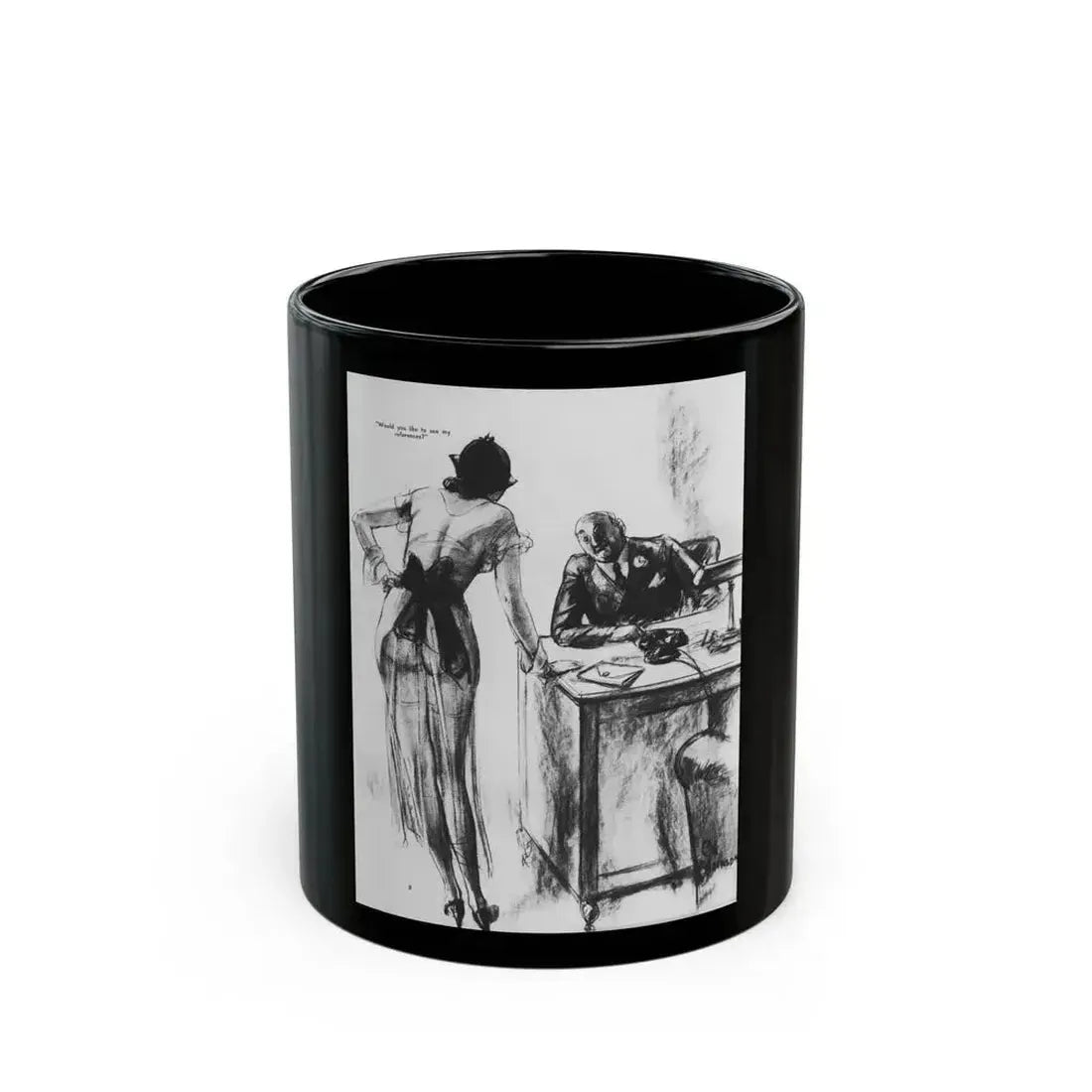 Ballyhoo 1933-12 Image 008 - Black Coffee Mug 11oz - Go Mug Yourself