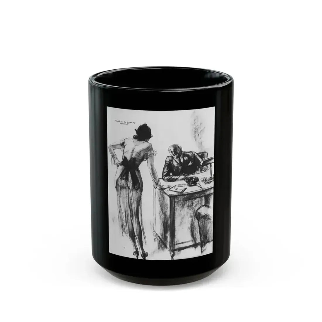 Ballyhoo 1933-12 Image 008 - Black Coffee Mug 15oz - Go Mug Yourself