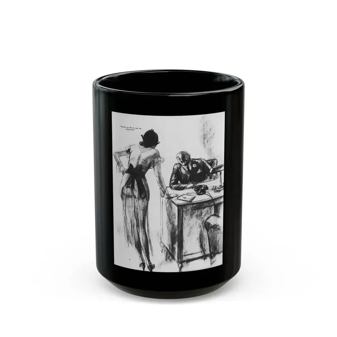 Ballyhoo 1933-12 Image 008 - Black Coffee Mug 15oz - Go Mug Yourself
