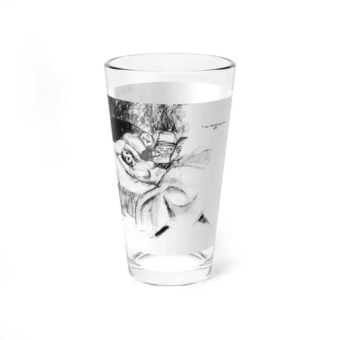 Ballyhoo 1934-01 Image 012-013 (Magazine Illustration) Pint Glass 16oz - Go Mug Yourself