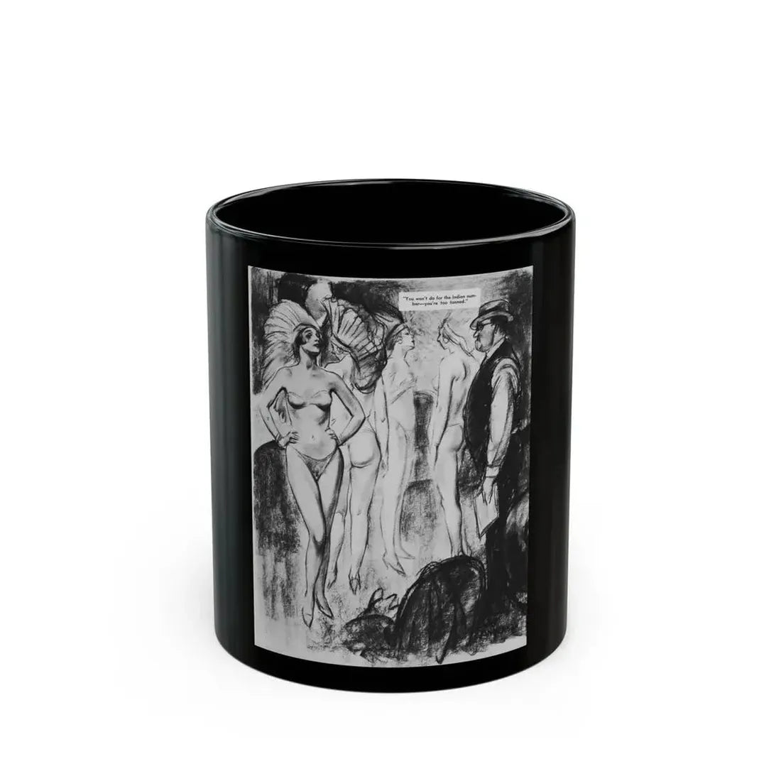 Ballyhoo 1934-01 Image 027 - Black Coffee Mug 11oz - Go Mug Yourself