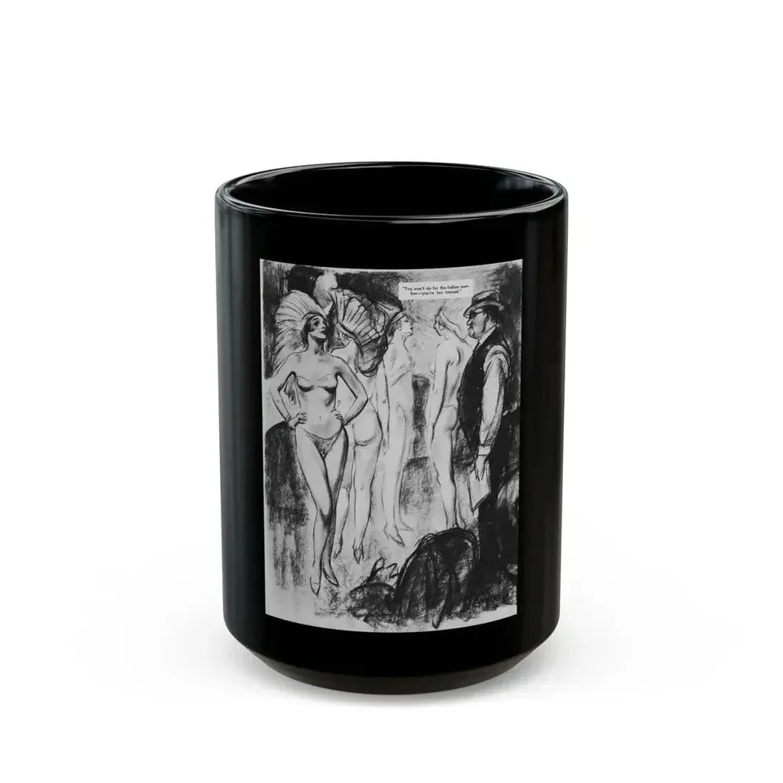 Ballyhoo 1934-01 Image 027 - Black Coffee Mug 15oz - Go Mug Yourself