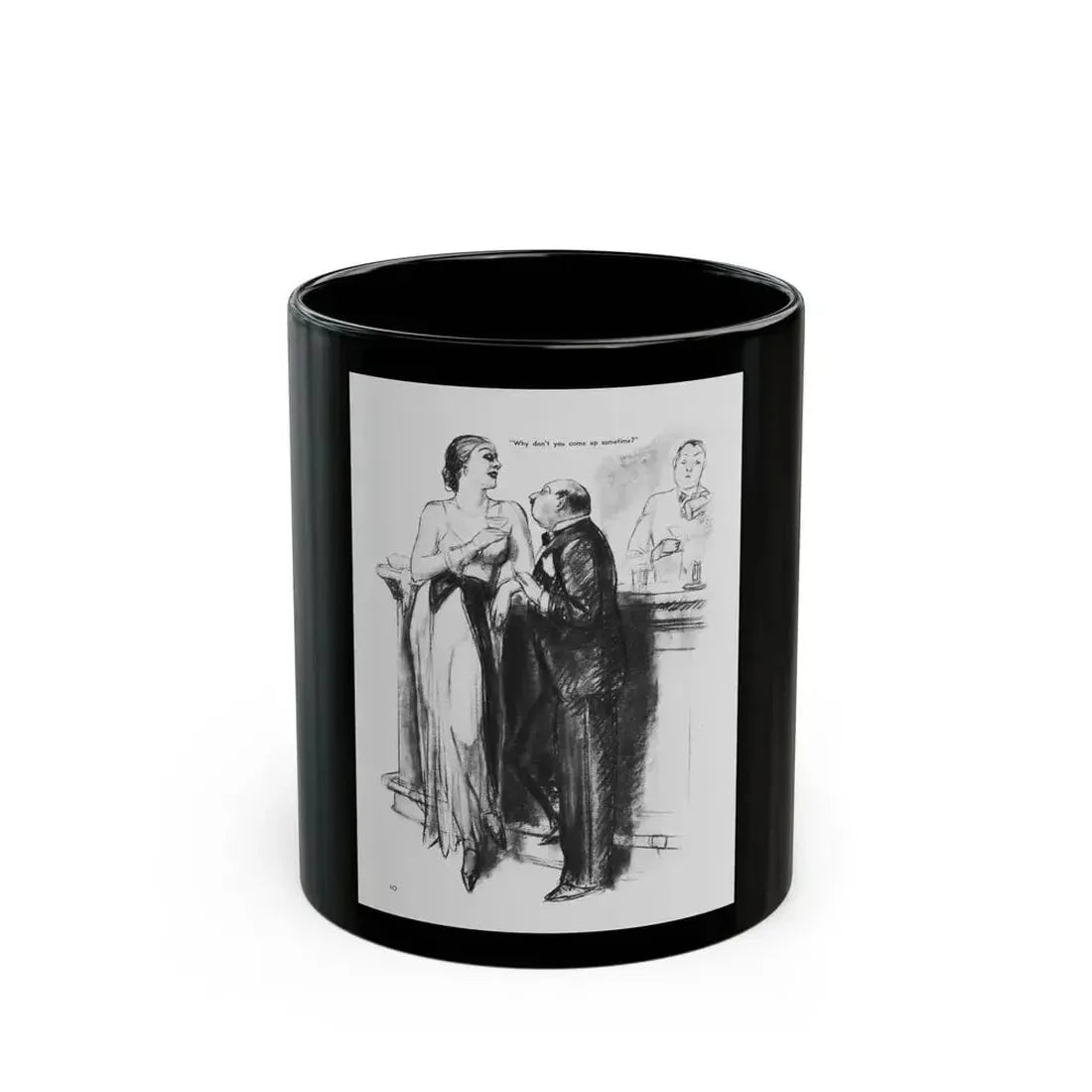 Ballyhoo 1934-02 Image 012 - Black Coffee Mug 11oz - Go Mug Yourself