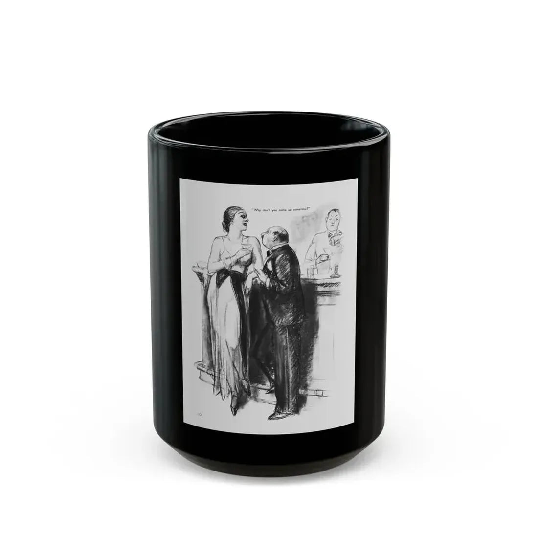 Ballyhoo 1934-02 Image 012 - Black Coffee Mug 15oz - Go Mug Yourself
