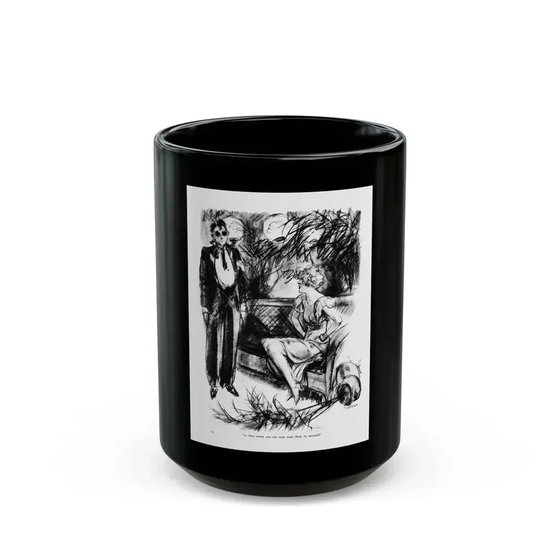 Ballyhoo 1934-07 Image 022 - Black Coffee Mug 15oz - Go Mug Yourself
