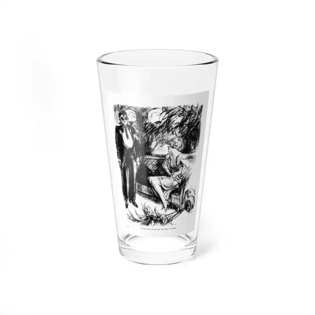 Ballyhoo 1934-07 Image 022 (Magazine Illustration) Pint Glass 16oz 16oz - Go Mug Yourself