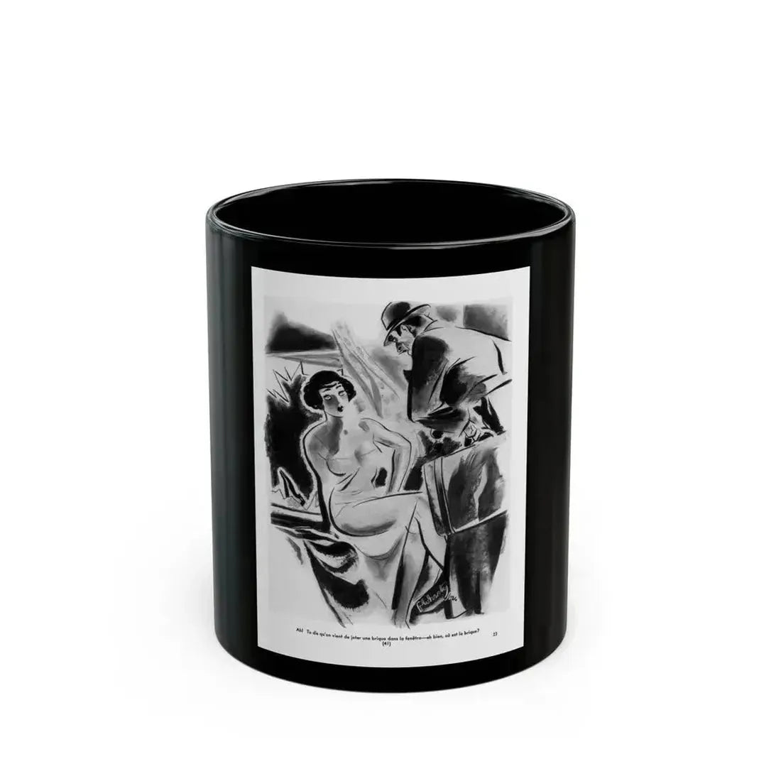 Ballyhoo 1935-02 Image 025 - Black Coffee Mug 11oz - Go Mug Yourself