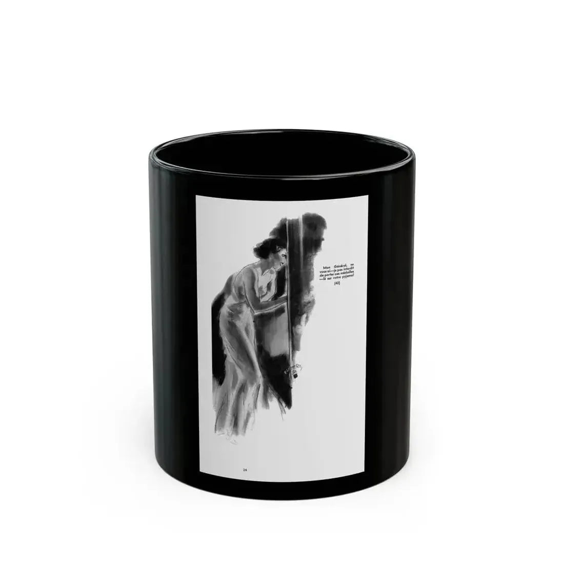 Ballyhoo 1935-02 Image 026 - Black Coffee Mug 11oz - Go Mug Yourself
