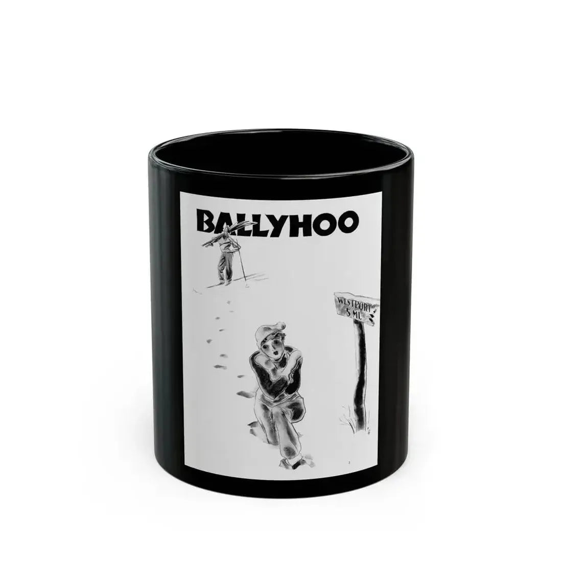 Ballyhoo 1936-03 Image 005 - Black Coffee Mug 11oz - Go Mug Yourself
