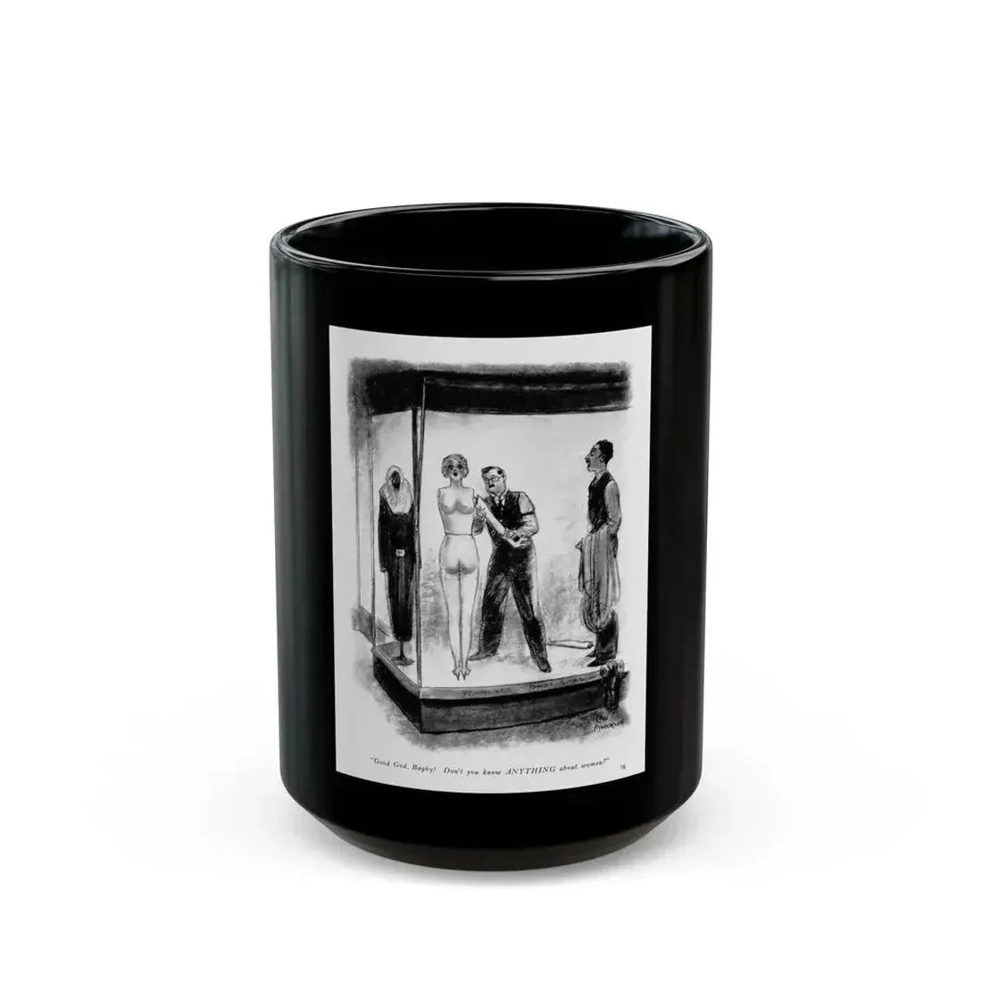 Ballyhoo 1936-03 Image 015 - Black Coffee Mug 15oz - Go Mug Yourself