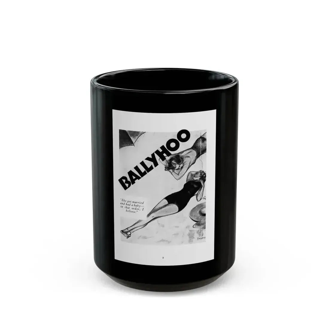 Ballyhoo 1937-10 Image 005 - Black Coffee Mug 15oz - Go Mug Yourself