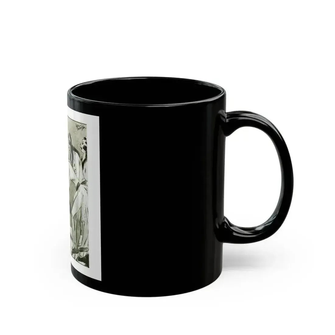 Ballyhoo Magazine Illustration - Black Coffee Mug - Go Mug Yourself