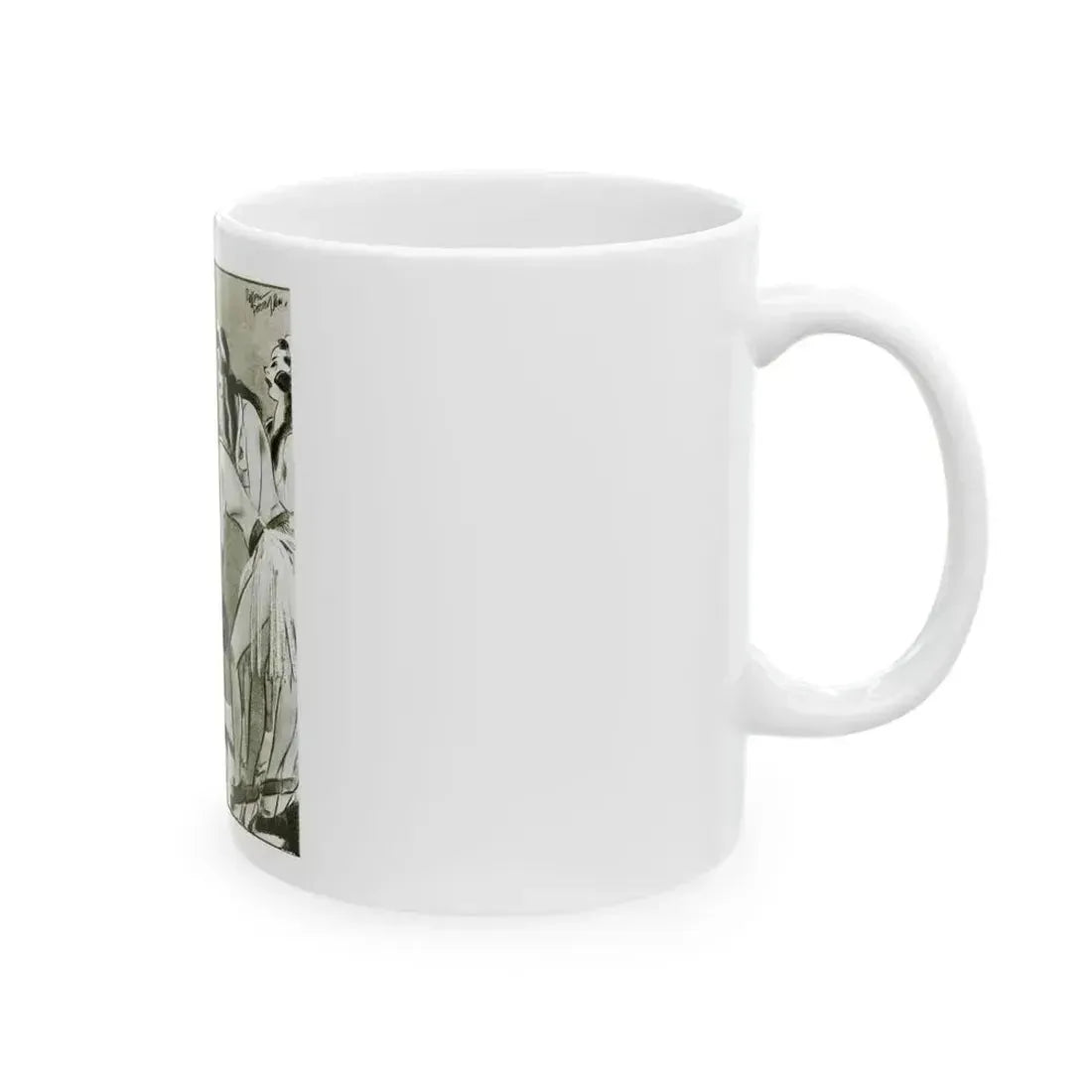 Ballyhoo Magazine Illustration - White Coffee Mug - Go Mug Yourself