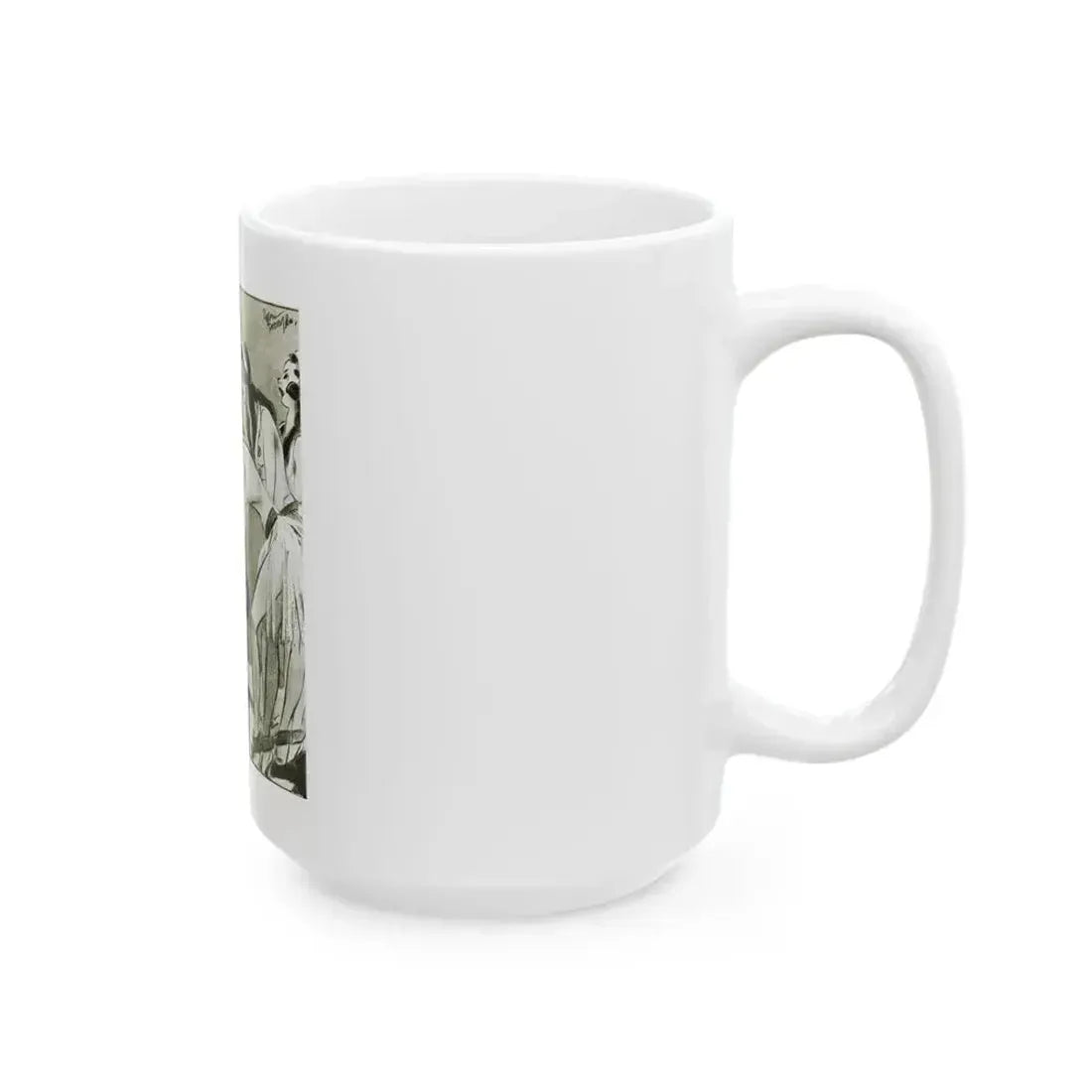 Ballyhoo Magazine Illustration - White Coffee Mug - Go Mug Yourself