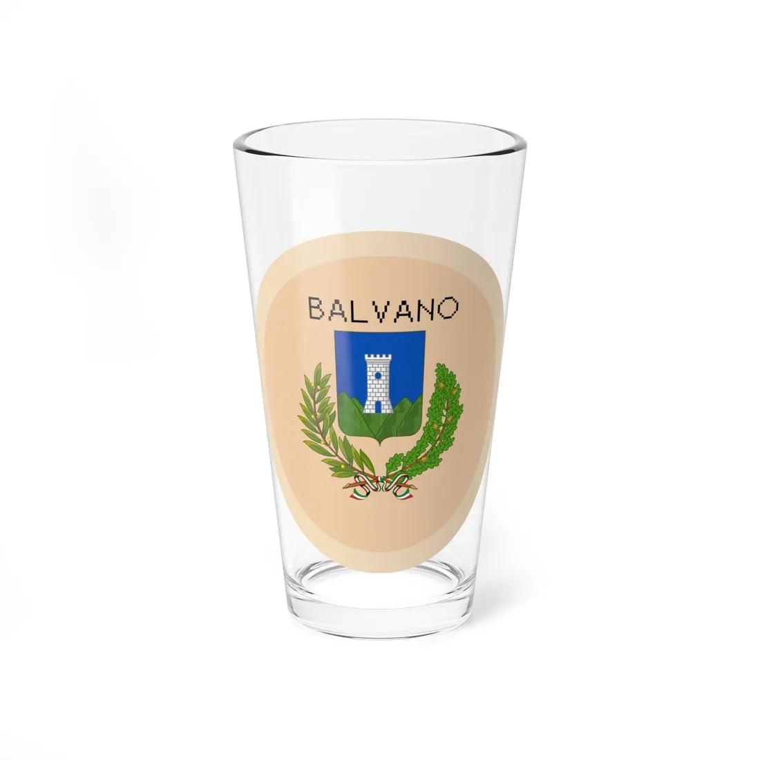 Balvano-Stemma (Italy) (Coat of Arms) Pint Glass 16oz 16oz - Go Mug Yourself