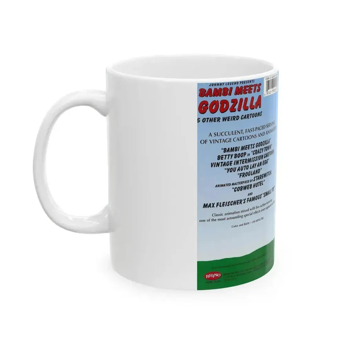 BAMBI MEETS GODZILLA AND OTHER WEIRD CARTOONS (VHS COVER) - White Coffee Mug - Go Mug Yourself